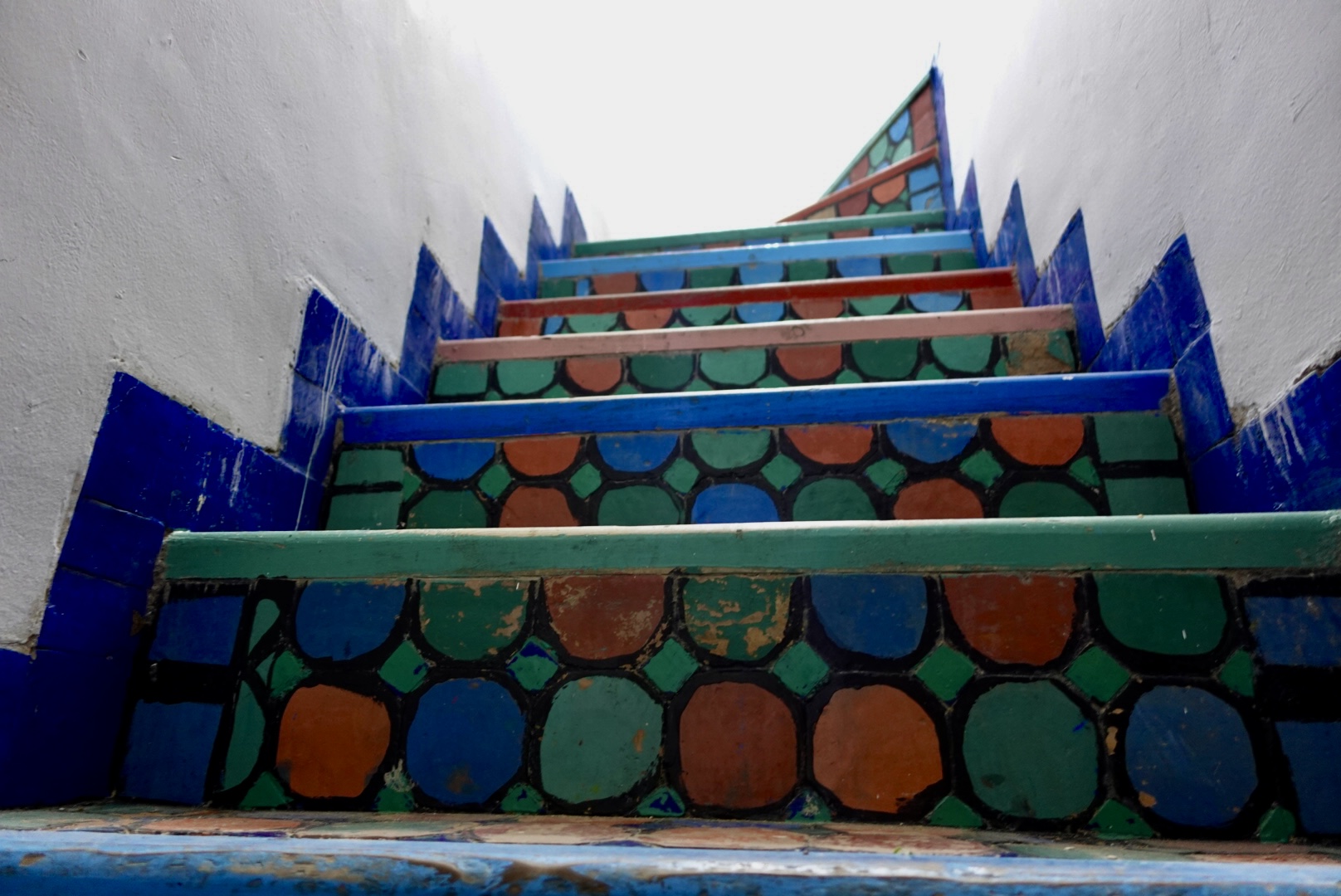 Stairs in Riad Verus, Fez, Morocco