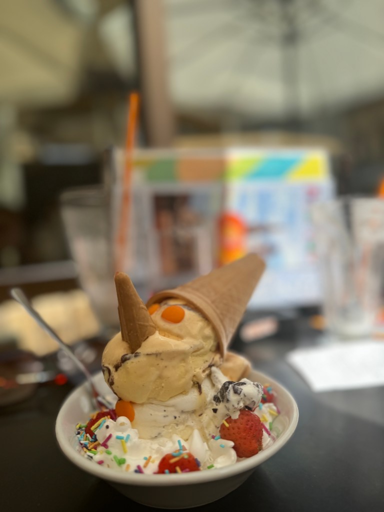 Pinocchio themed ice cream at Peter Pan in Osijek!