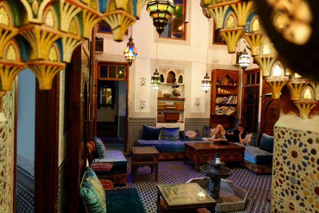 Common Area downstairs at Riad Verus, Fez, Morocco