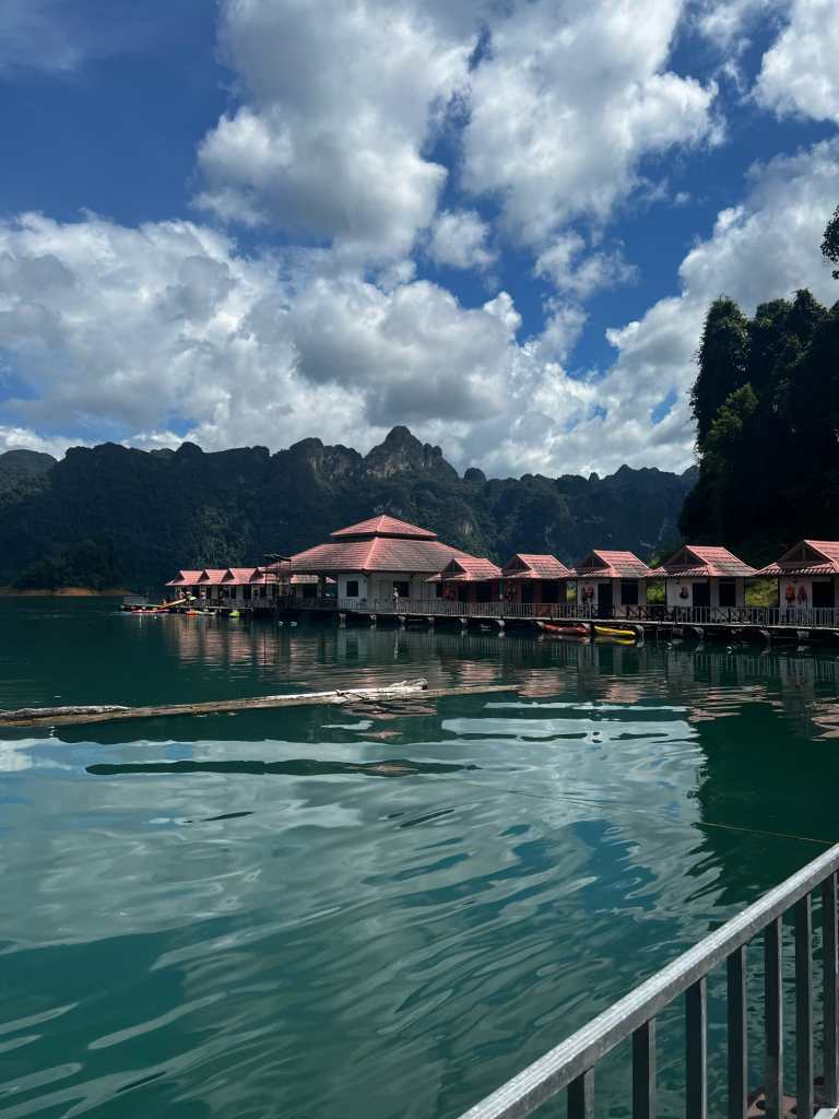 Floating bungalows in Khao Sok National Park.